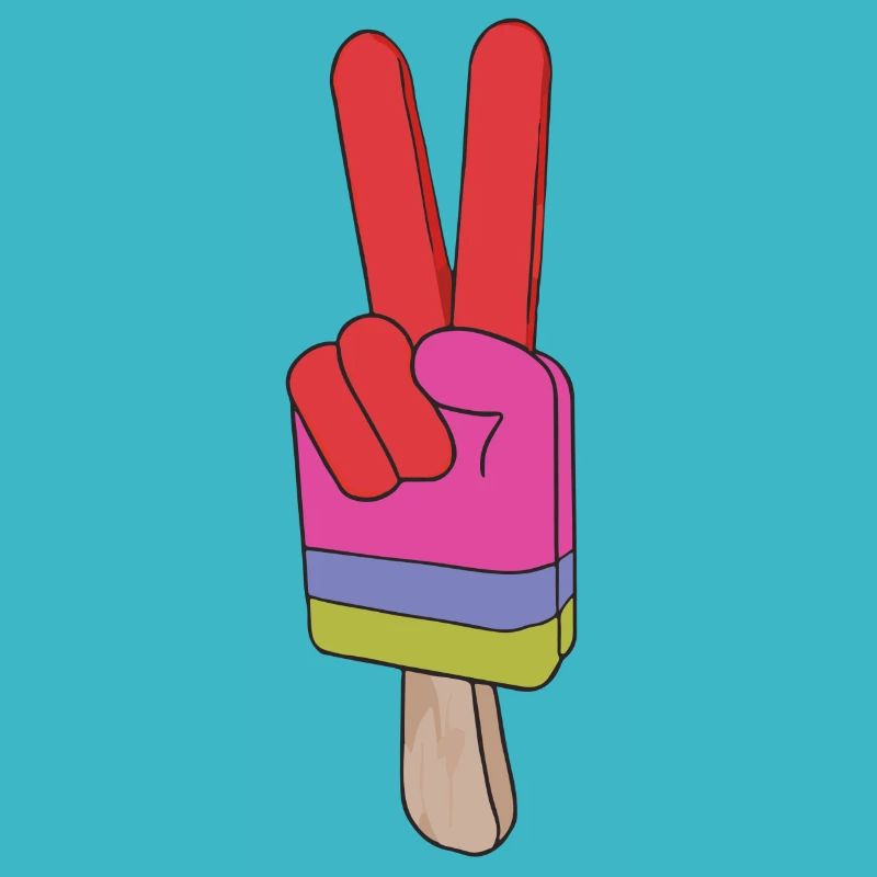 Popsicles Signe de paix Paix