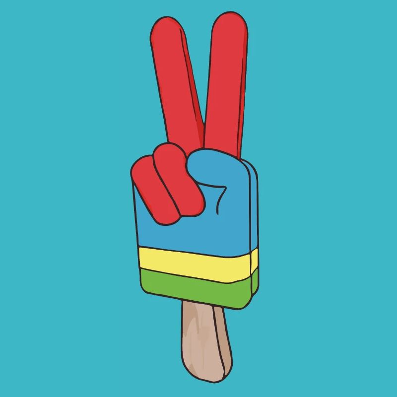 Popsicles Signe de paix Paix