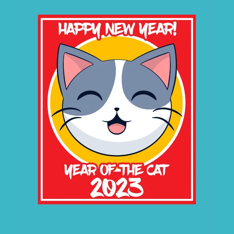 Vietnamese New Year Cat 2023 I Gift