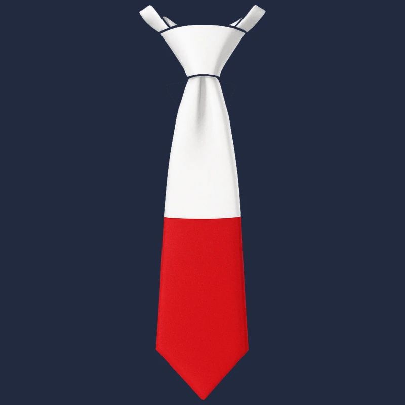 Cravate Pologne – Conception du drapeau
