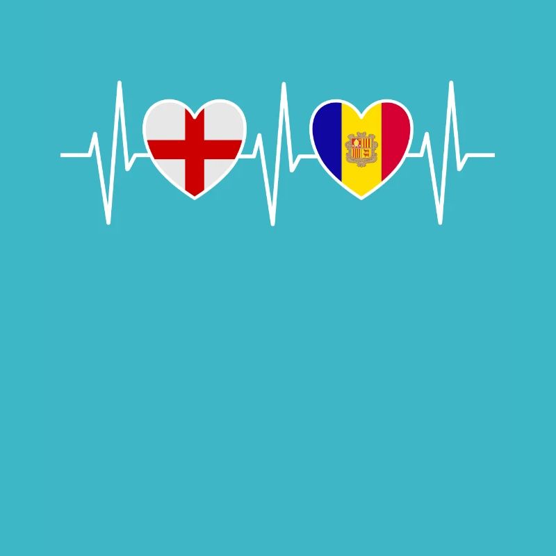 Angleterre et Andorre Drapeaux du drapeau andorran