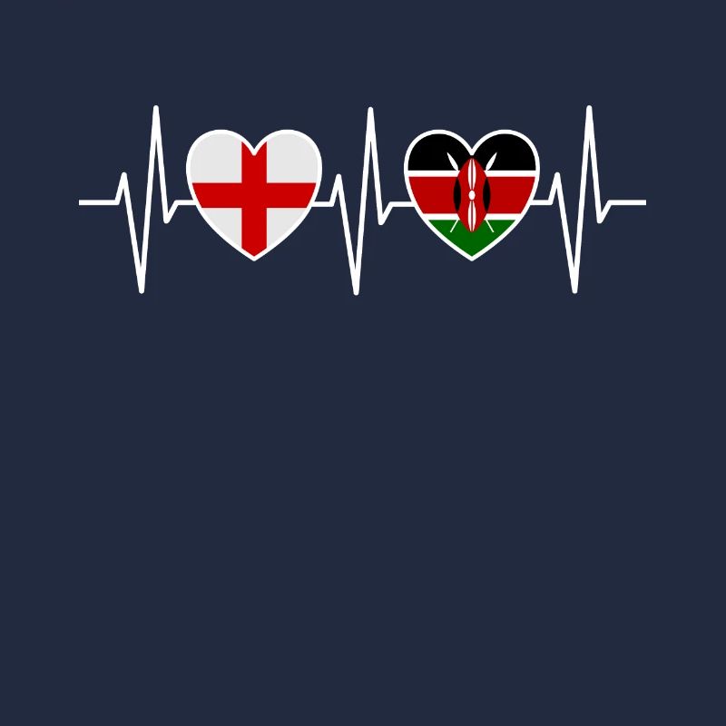 Angleterre et Kenya Drapeaux du drapeau kenyan