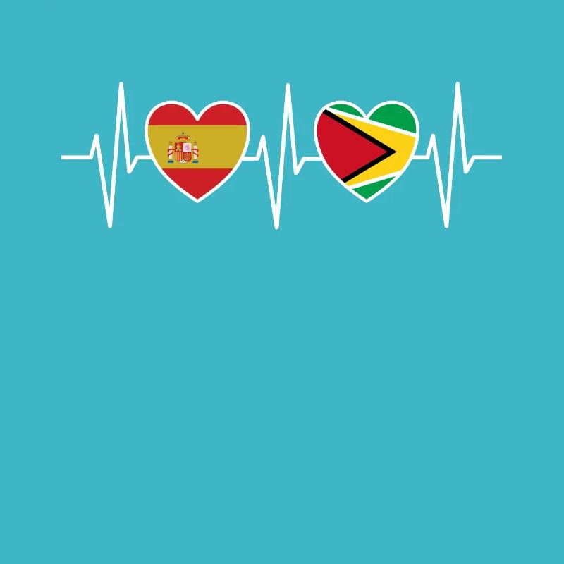 Espagne et Guyana Drapeau guyanais Drapeaux
