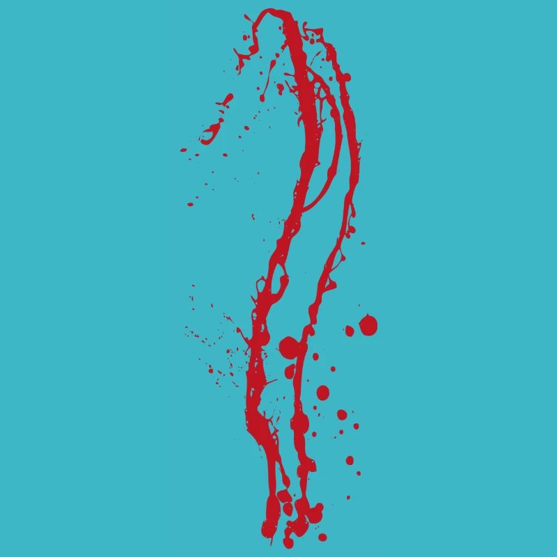 Farbe Klecks Spritzer Maler Geschenk bunt rot Blut