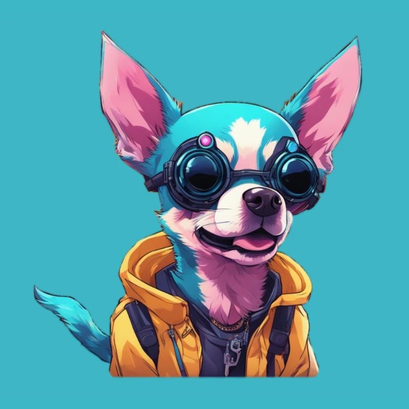 TechTails // Chien Cyberpunk