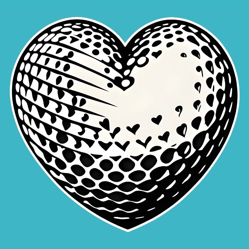 Ich liebe Golf Herz