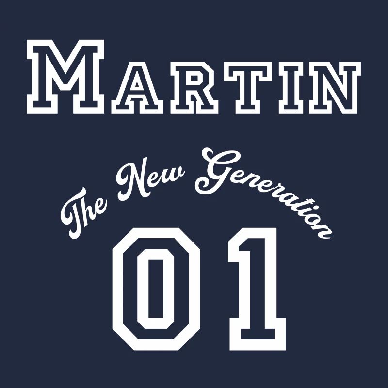 First name Martin - white