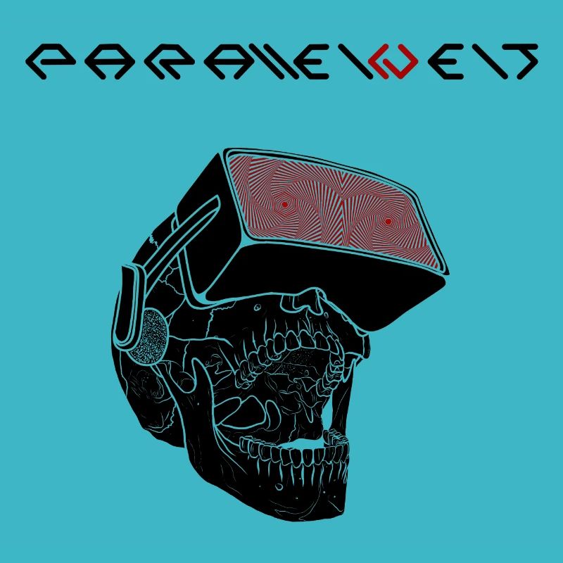 Noir de crâne du monde parallèle