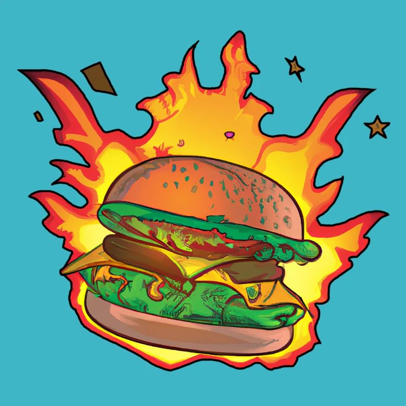 Burning Burger / Cheeseburger