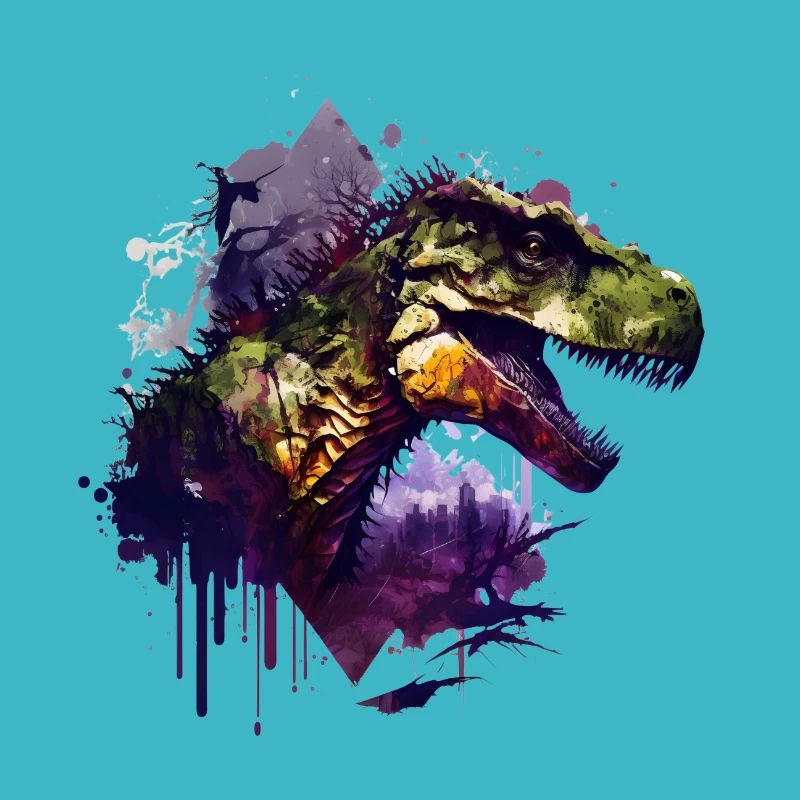 Watercolour T Rex