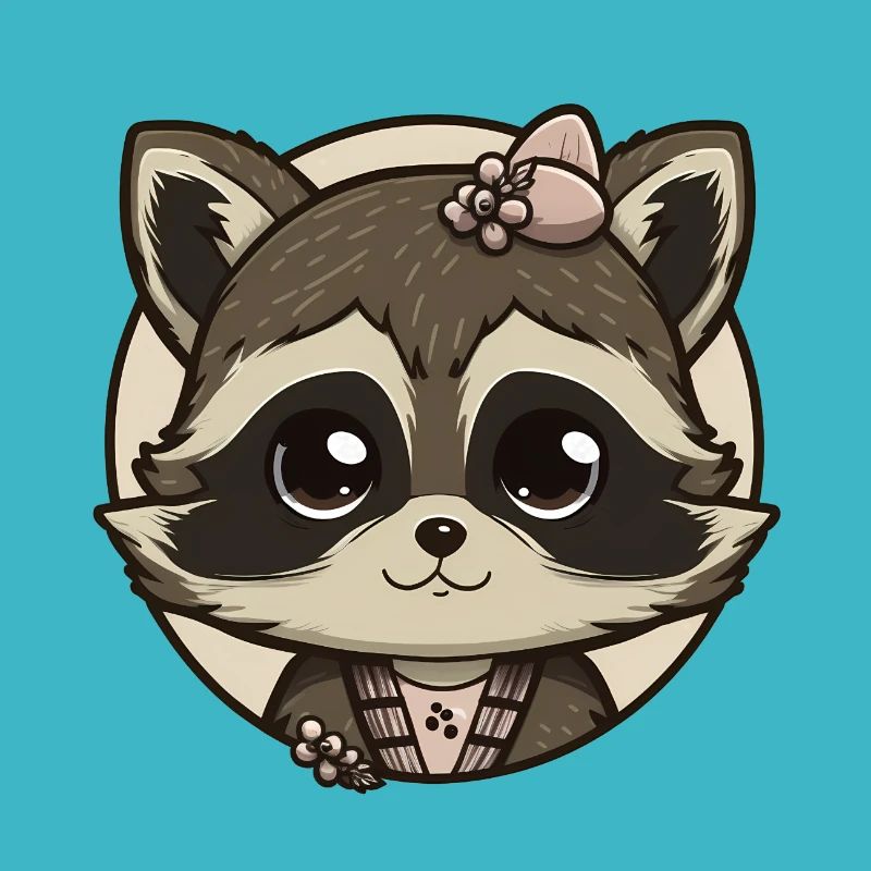 Süßes Waschbärmädchen