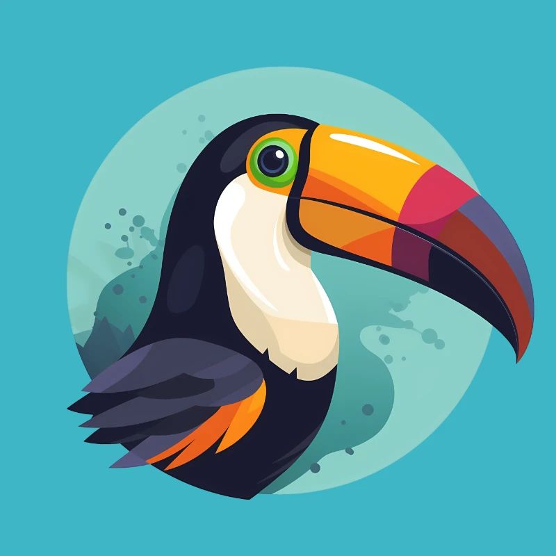 Toucan with background