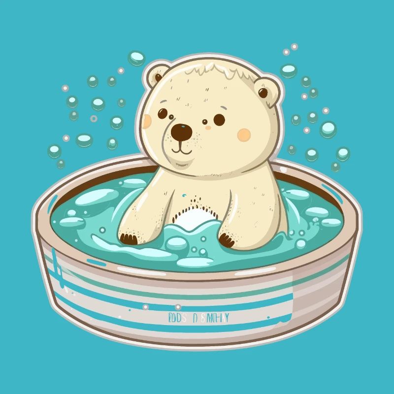 Entspannender Eisbär