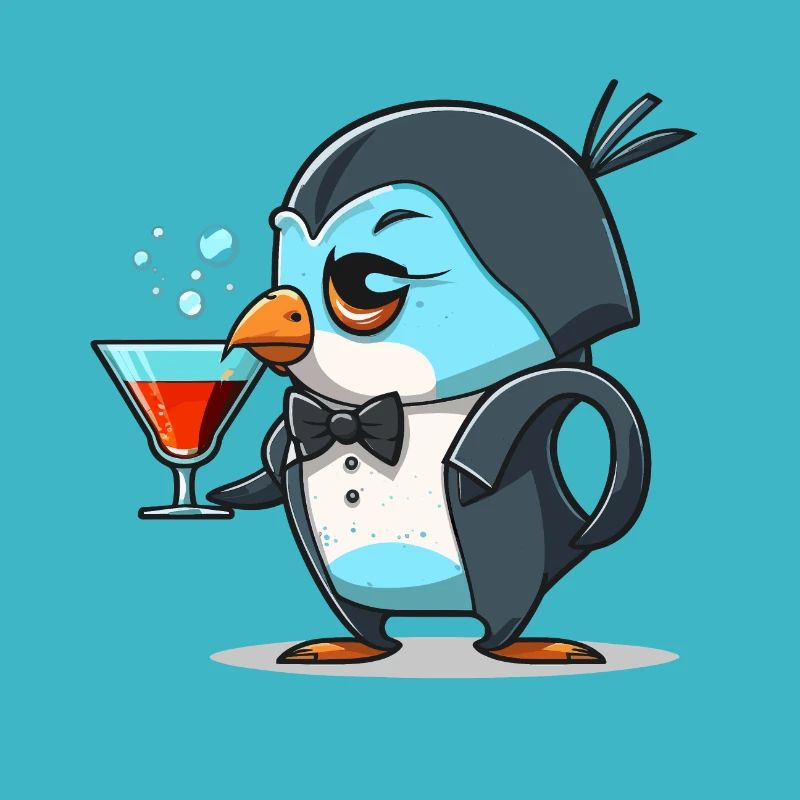 Ausgefallener Pinguin