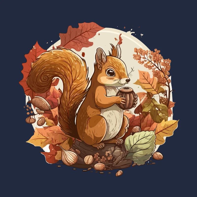 Eichhörnchen-Ernte