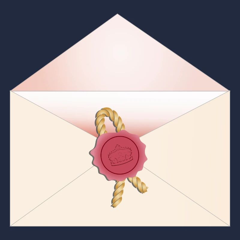 opened envelope with seal
