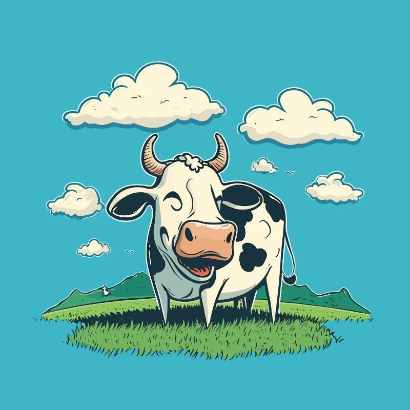 Vache satisfaite