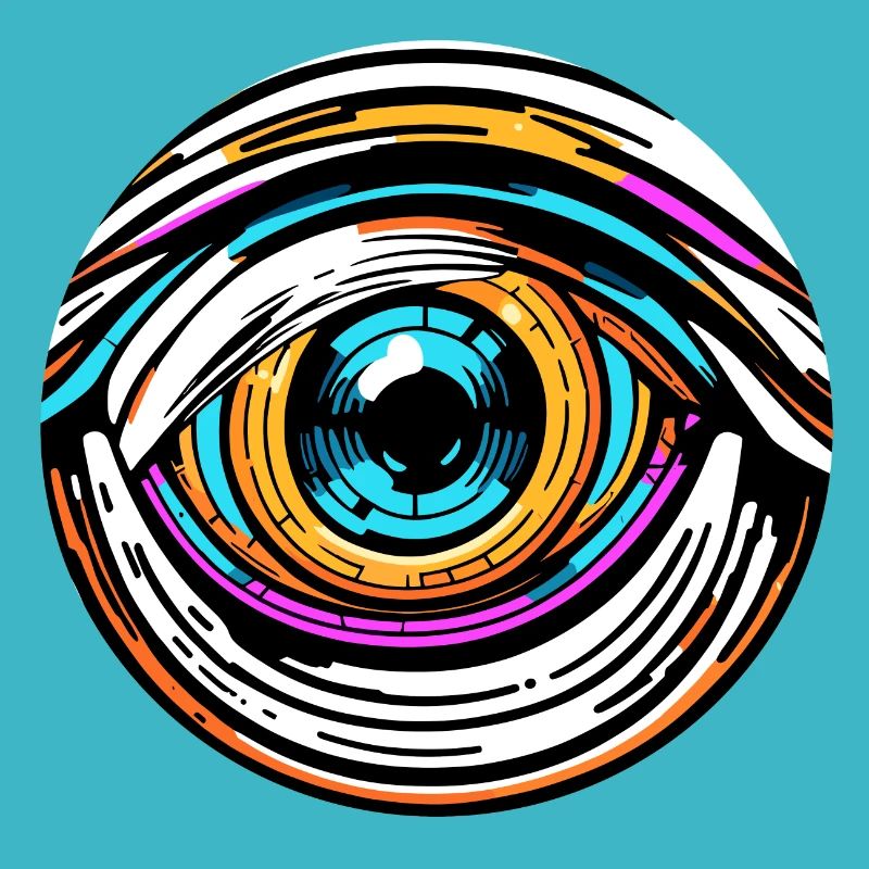 Psychedelic / Auge / Psychobilly / Comic / bunt