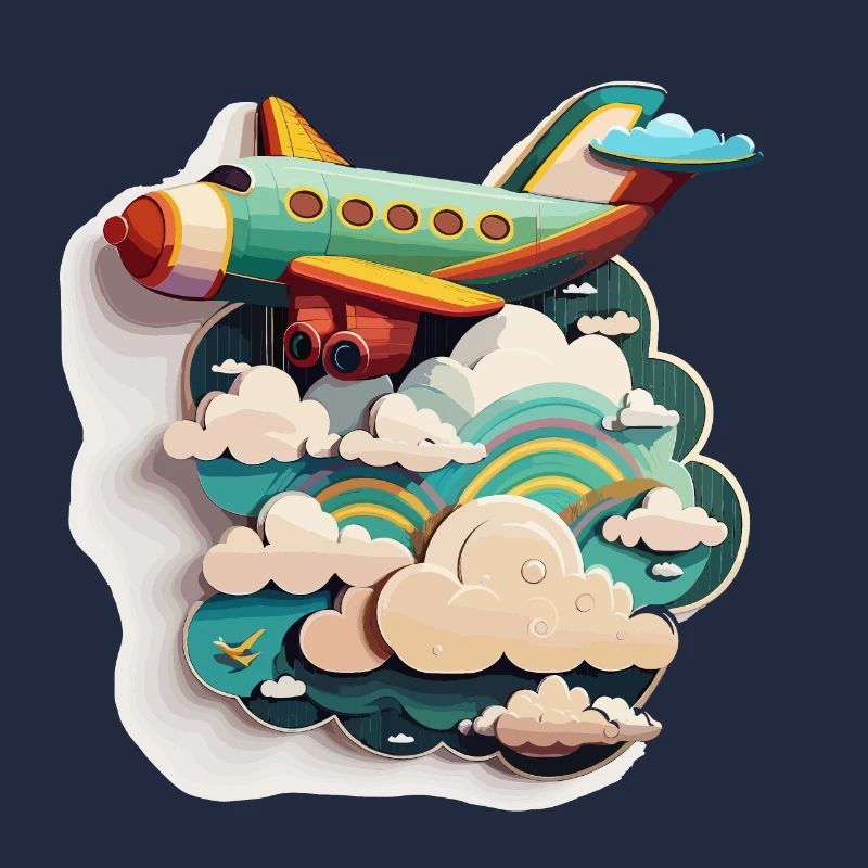 Boundless Horizons: Eine Luftaufnahme eines Flugzeugs