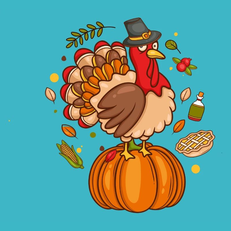Drôle de dinde le jour de Thanksgiving