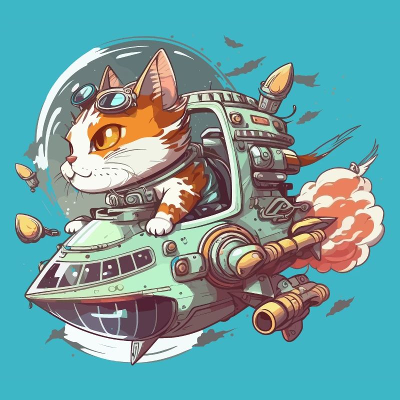 Commandant de chat cosmique