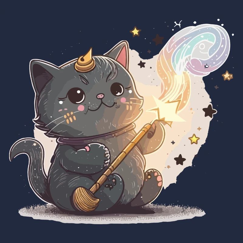 Witty Cat Wizard