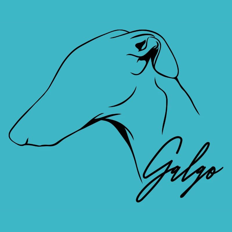 GALGO Profile Greyhound Dog Dog Wilsigns
