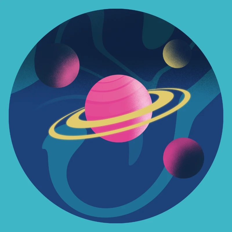 Planets in space