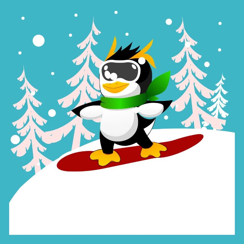Snowboard Pinguin