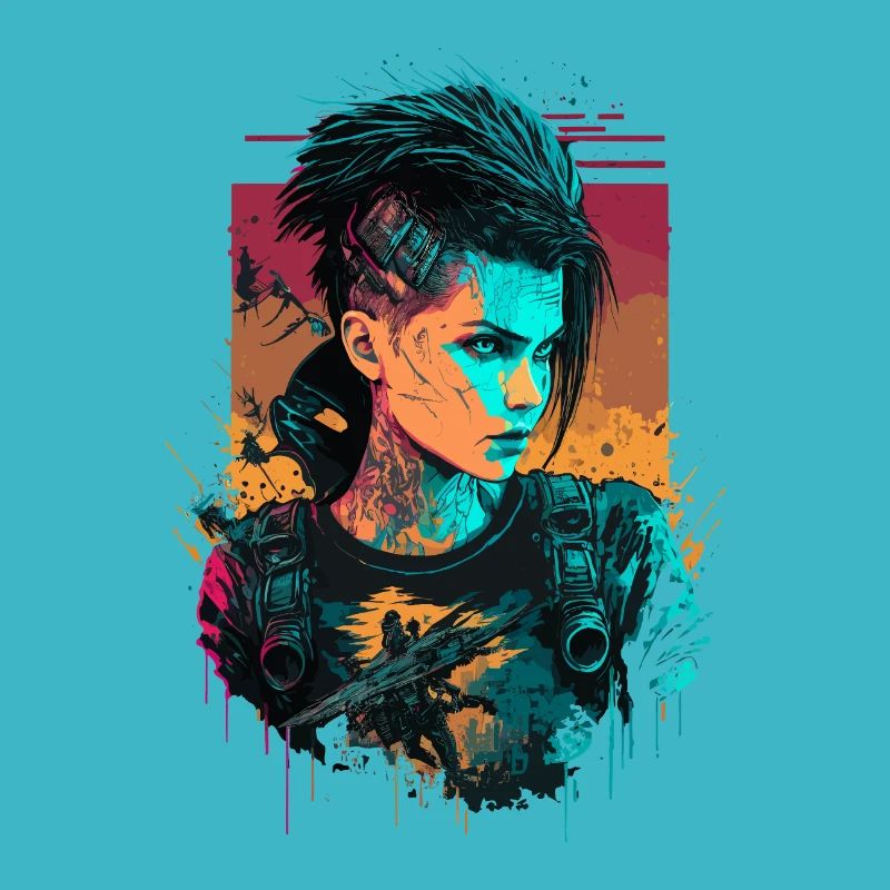 Schöne Science Fiction Frauen die Einfache