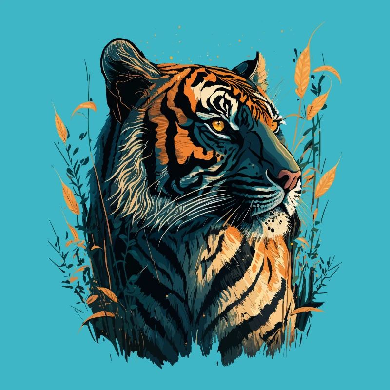 Tiger in High Gras