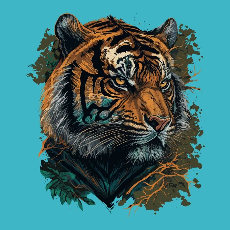 Tigergesicht Porträt