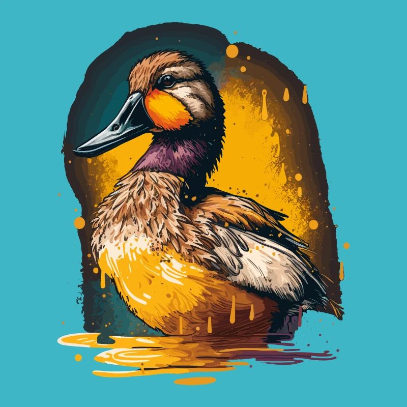 Bunte Ente Illustration
