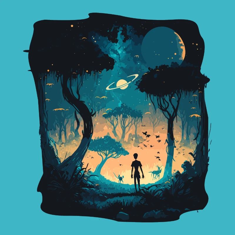 Dessin animé extraterrestre