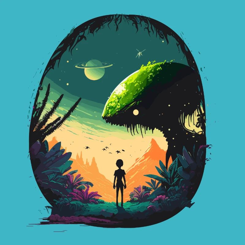Paysage de science-fiction