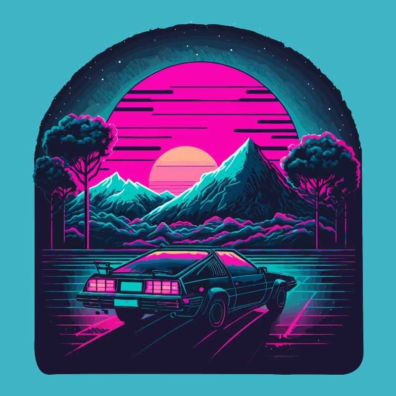 Retro Landschaft