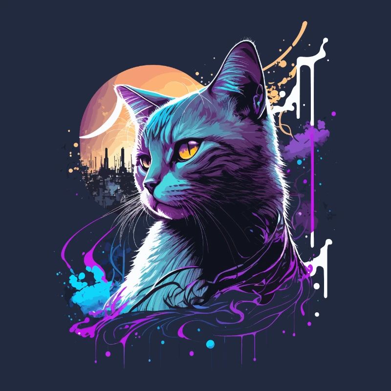 Chat violet