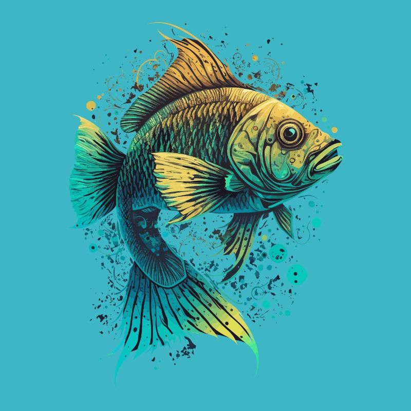 Illustration d’art de poisson