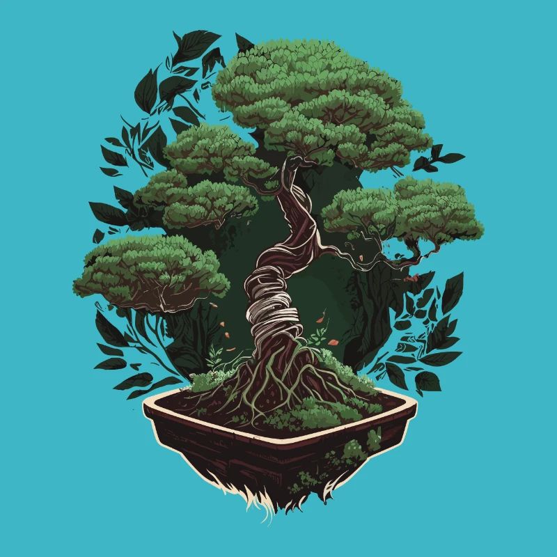 Potted Bonsai Tree