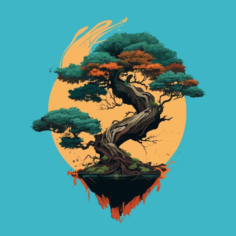 Stilvoller Bonsai-Baum