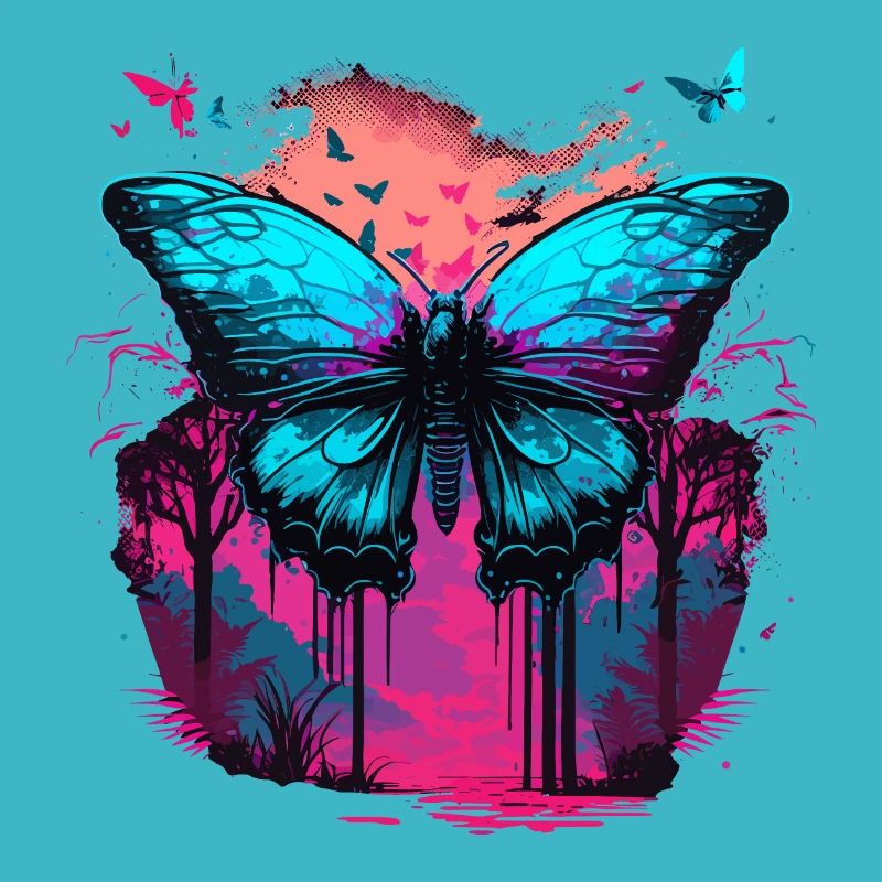 Vaporwave Dreams Papillon
