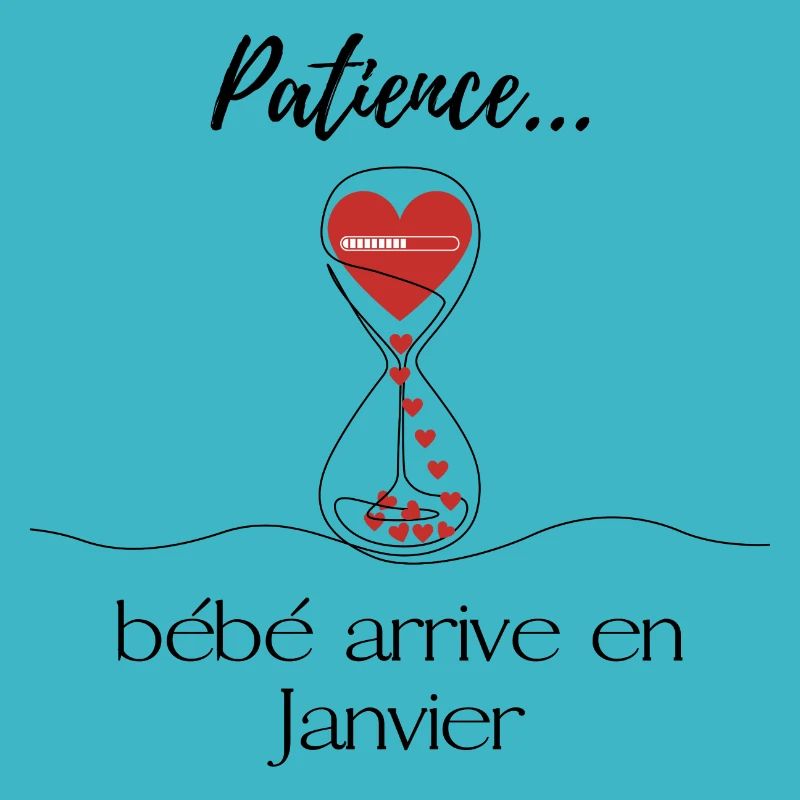 Annonce grossesse. Patience bébé arrive en Janvier