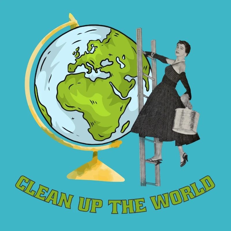 Nettoyer le collage de la Déclaration mondiale de protection de l’environnement