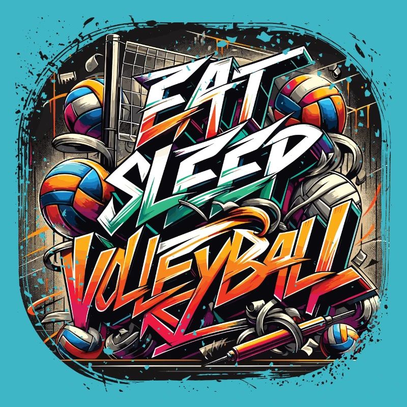 Manger Dormir Volley-ball Répéter le rythme de la vie