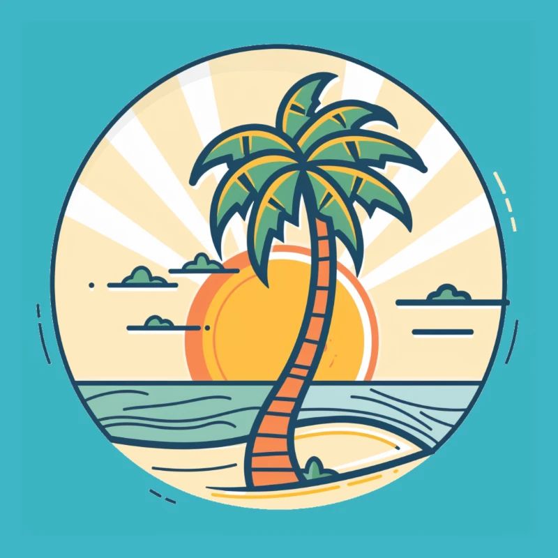 Sunset Palm Island
