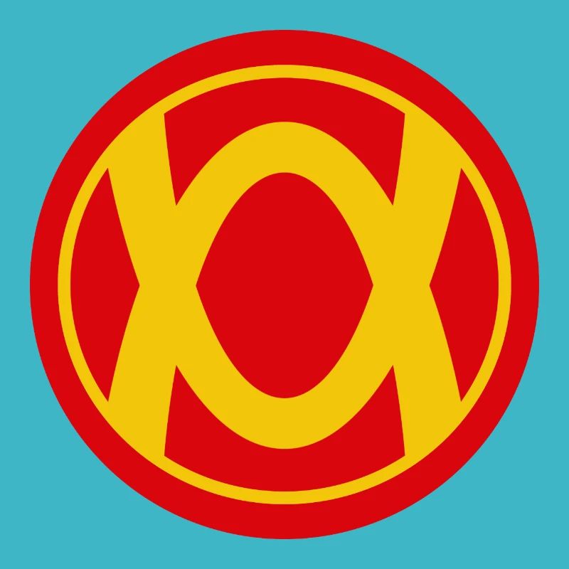 Retro Superhelden Emblem Design