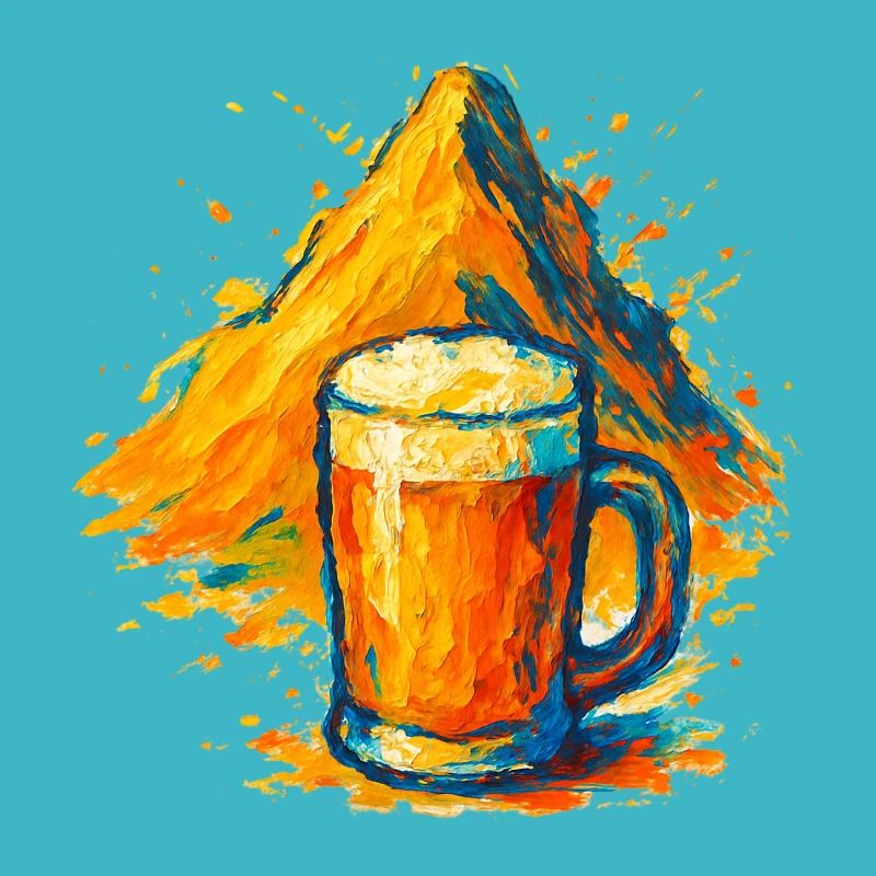 Gipfelbier Farbexplosion