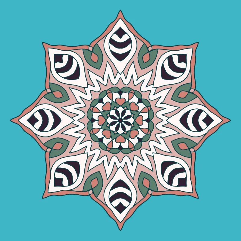 Earth Tone Mandala Pattern