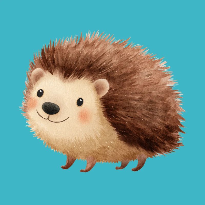 Cute Hedgehog – Childish and Charming Drawing