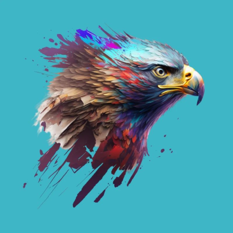 Mighty Eagle: A Modern Oil Painting
